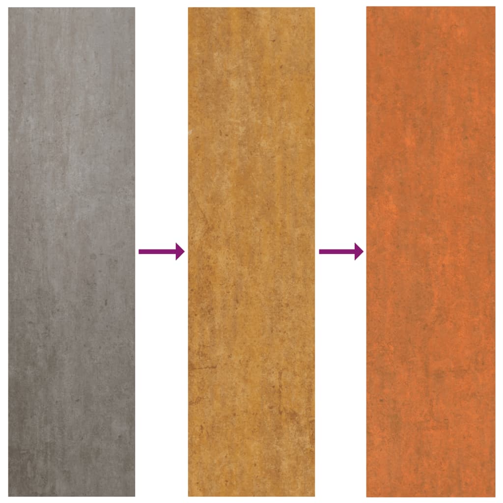 Hochbeet 100x100x77 cm Cortenstahl rostig Pflanzbeet Pflanzkasten