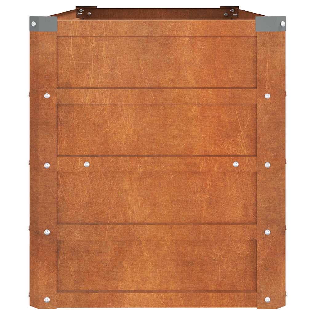 Hochbeet 100x40x45cm Cortenstahl rostig Pflanzbeet Pflanzkasten