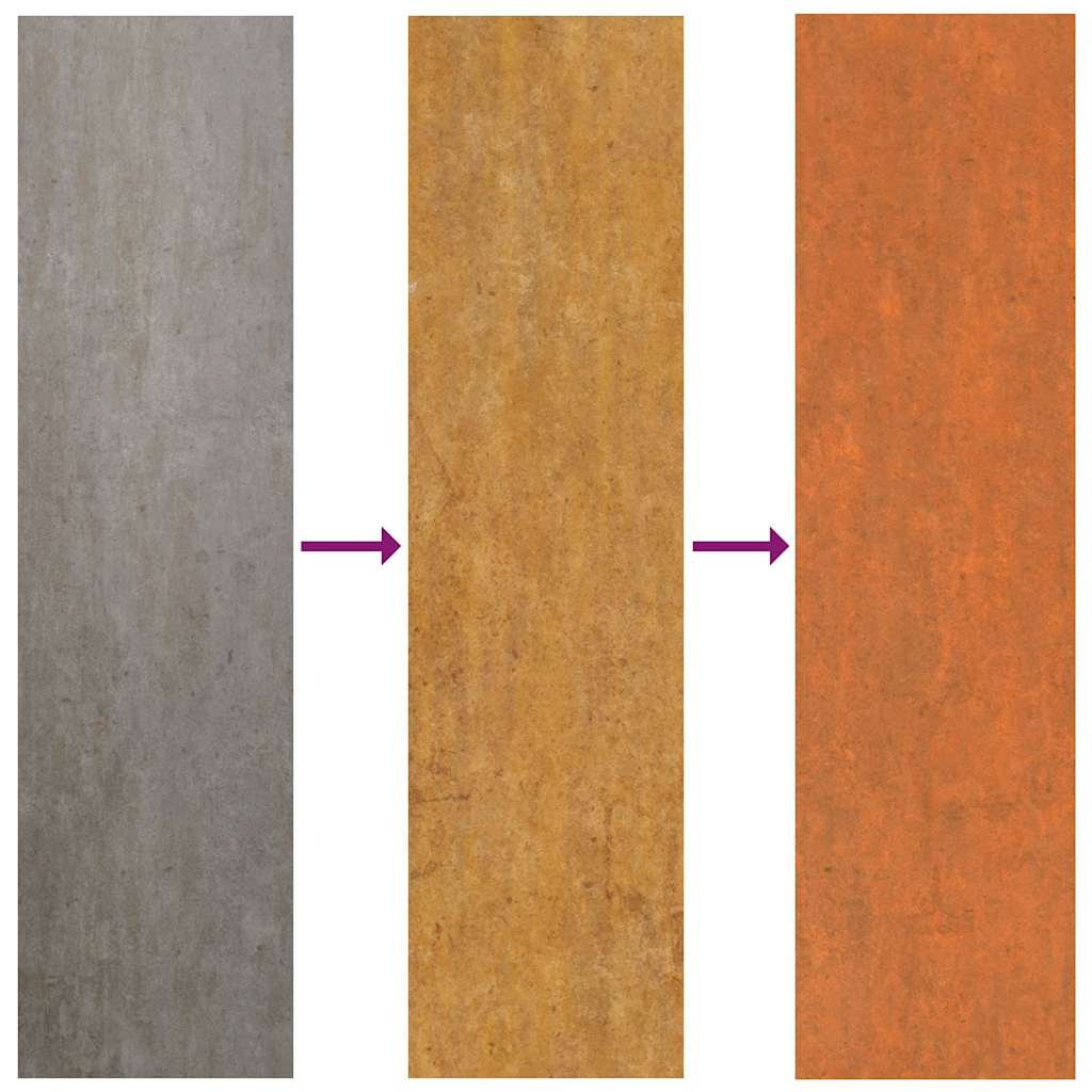 Hochbeet 100x40x45cm Cortenstahl rostig Pflanzbeet Pflanzkasten