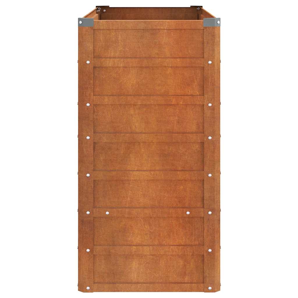 Hochbeet 100x40x77cm Cortenstahl rostig Pflanzbeet Pflanzkasten