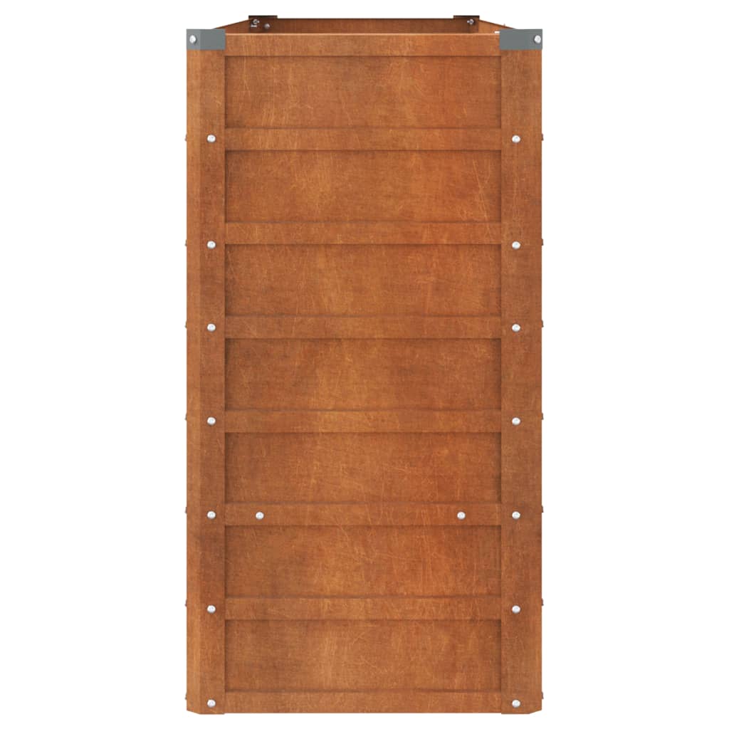 Hochbeet 160x40x77 cm Cortenstahl rostig Pflanzbeet Pflanzkasten