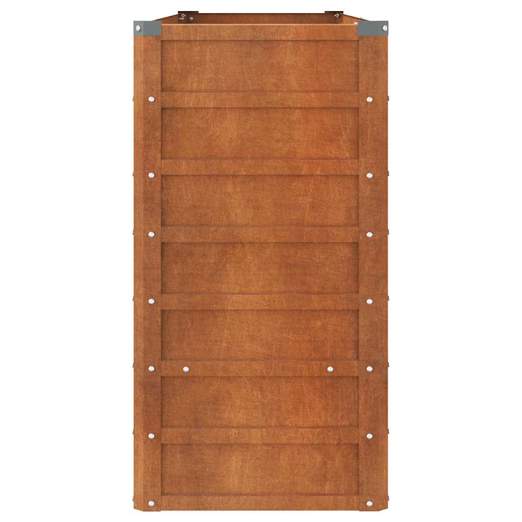 Hochbeet 160x40x77 cm Cortenstahl rostig Pflanzbeet Pflanzkasten