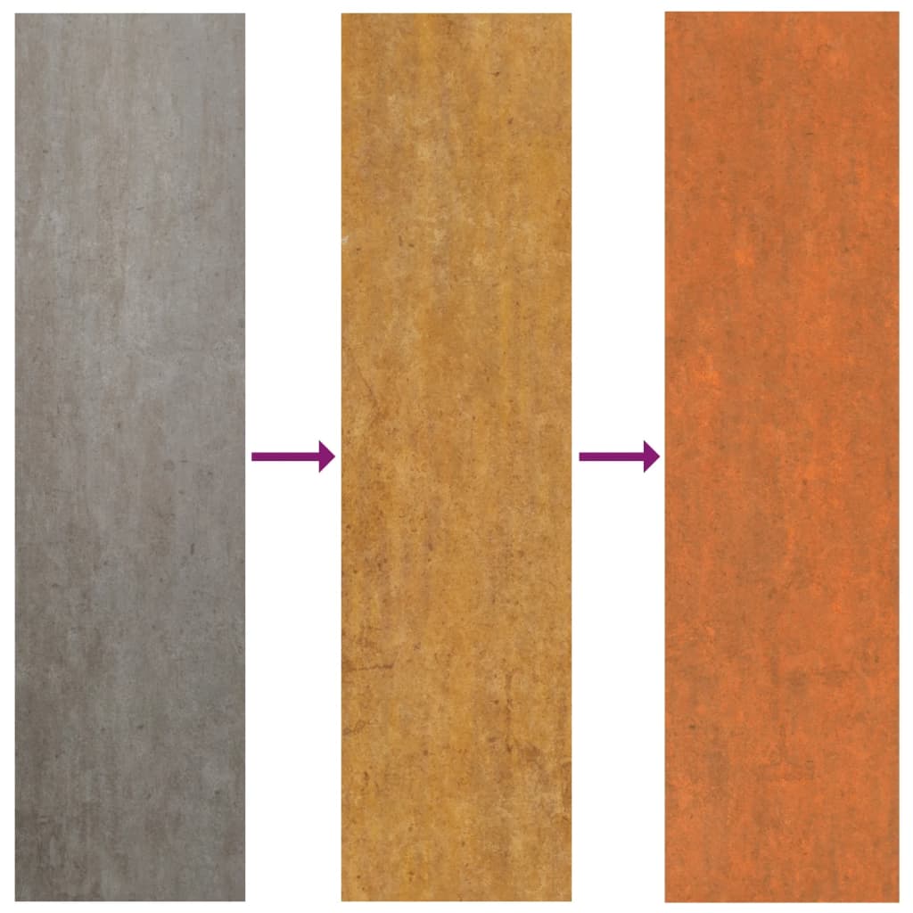 Hochbeet 160x40x77 cm Cortenstahl rostig Pflanzbeet Pflanzkasten