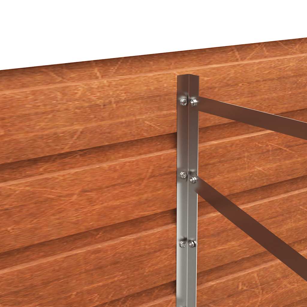 Hochbeet 160x40x77 cm Cortenstahl rostig Pflanzbeet Pflanzkasten