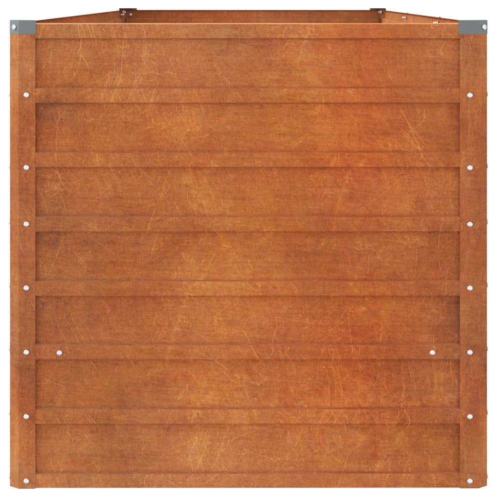 Hochbeet 240x80x77 cm Cortenstahl rostig Pflanzbeet Pflanzkasten