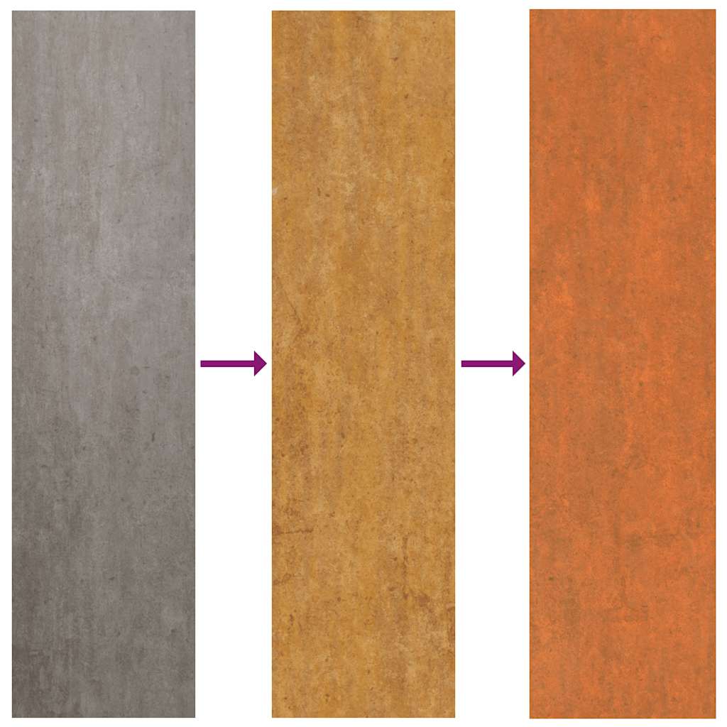 Hochbeet 240x80x77 cm Cortenstahl rostig Pflanzbeet Pflanzkasten
