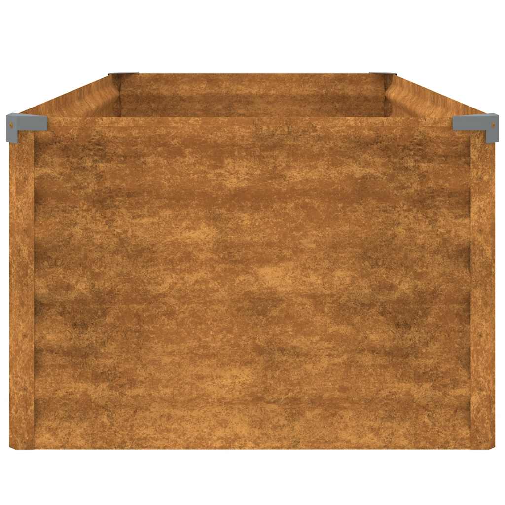 Hochbeet 100x50x36cm Cortenstahl rostig Pflanzbeet Pflanzkasten