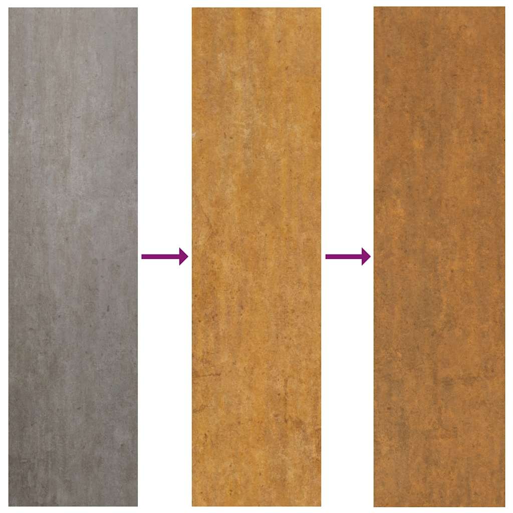 Hochbeet 100x50x36cm Cortenstahl rostig Pflanzbeet Pflanzkasten