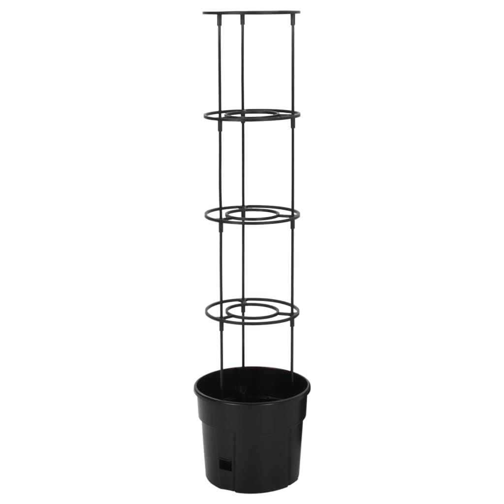 Tomatentopf Anthrazit Ø29,5x115 cm Polypropylen Pflanztopf Rankpflanze