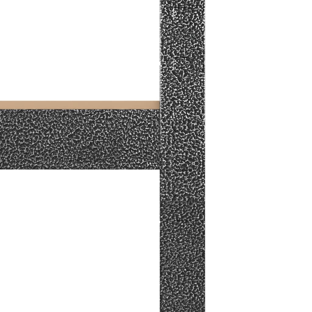 Eck-Schwerlastregal 5 Böden Grau Stahl & Holzwerkstoff Eckregal Lagerregal