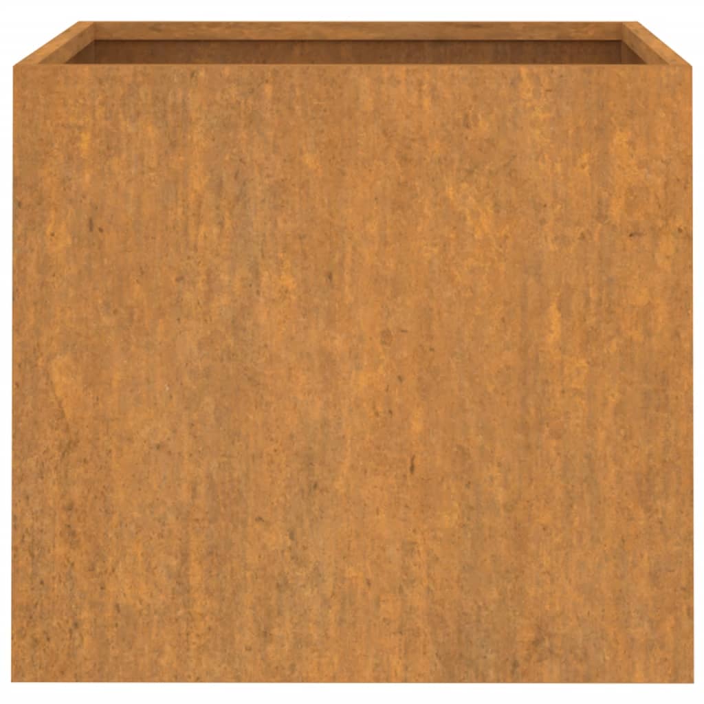 2 Stk. Hochbeet 49x47x46 cm Cortenstahl rostig Pflanzbeet Pflanzkasten
