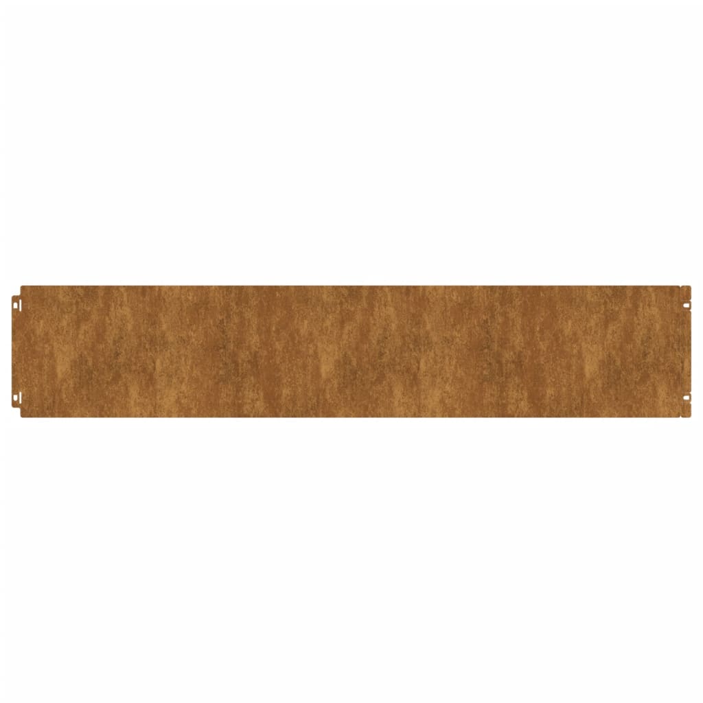 Rasenkanten 10 Stk. 20x103 cm Flexibel Cortenstahl Rost-Design