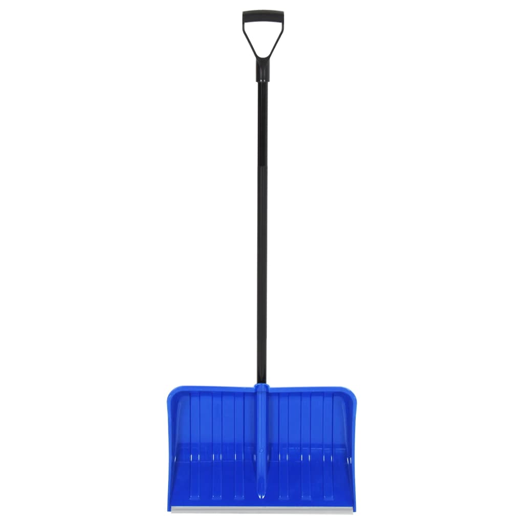 Schneeschaufel Blau 147 cm Metall Schneeschippe Schneeräumer
