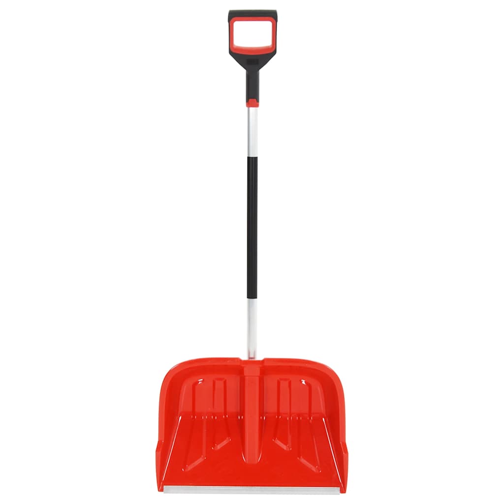 Schneeschaufel Rot 136 cm Aluminium Schneeschippe Schneeräumer