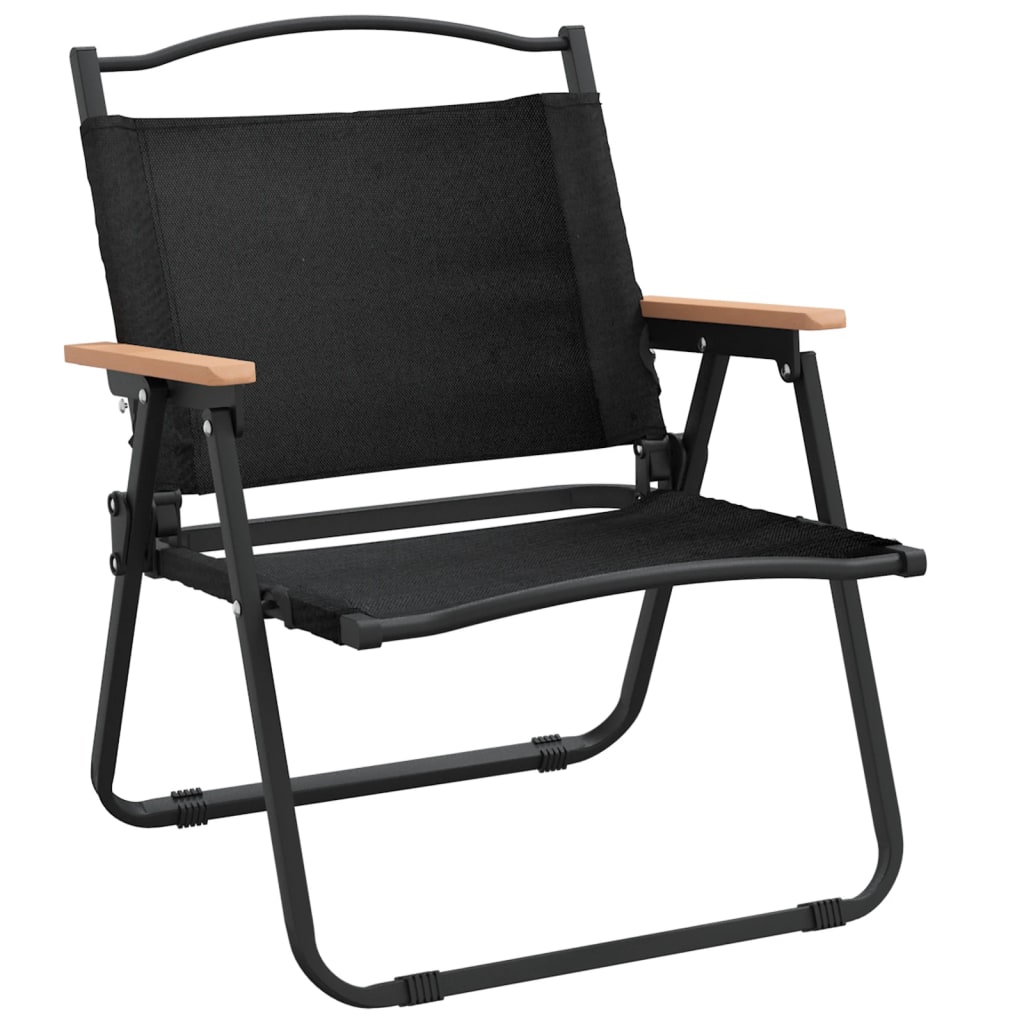 Campingstühle 2 Stk. Schwarz 54x43x59 cm Oxford-Gewebe klappbar