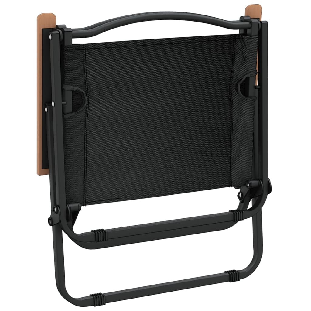 Campingstühle 2 Stk. Schwarz 54x43x59 cm Oxford-Gewebe klappbar
