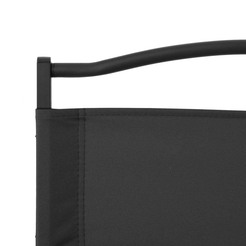 Campingstühle 2 Stk. Schwarz 54x43x59 cm Oxford-Gewebe klappbar