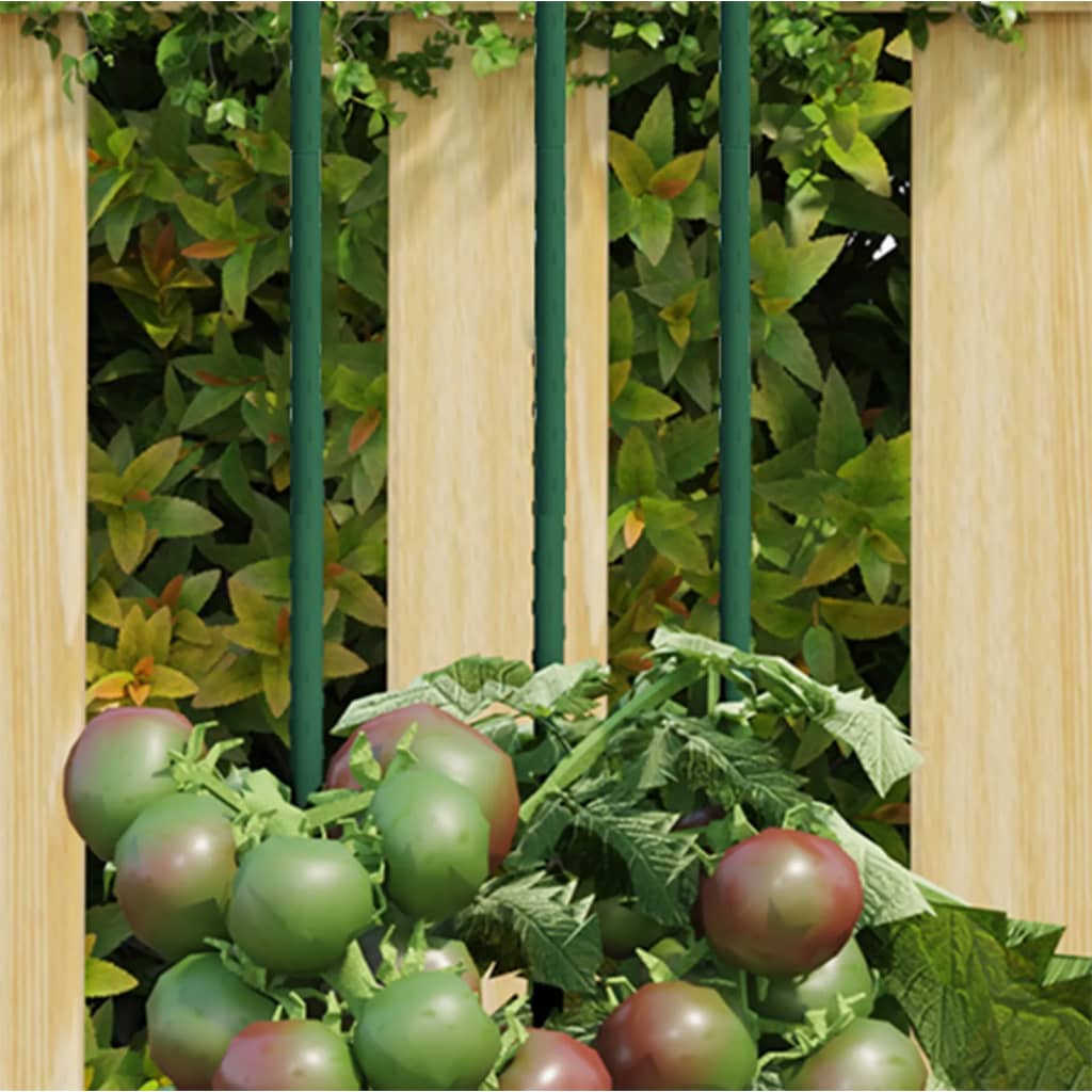 Pflanzenstützen 30 Stk. Grün 115 cm Länge Stahl beschichtet Rankhilfe