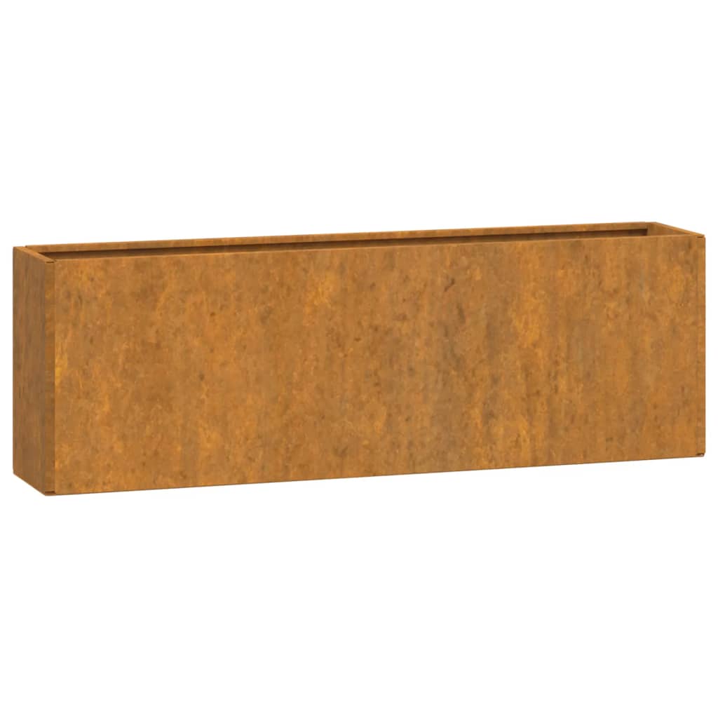 Wand-Pflanzkübel 2 Stk. Rostig Cortenstahl 57x10x17 cm Blumentopf