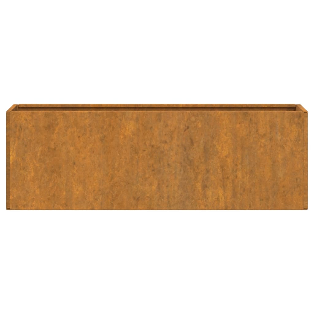 Wand-Pflanzkübel 2 Stk. Rostig Cortenstahl 57x10x17 cm Blumentopf