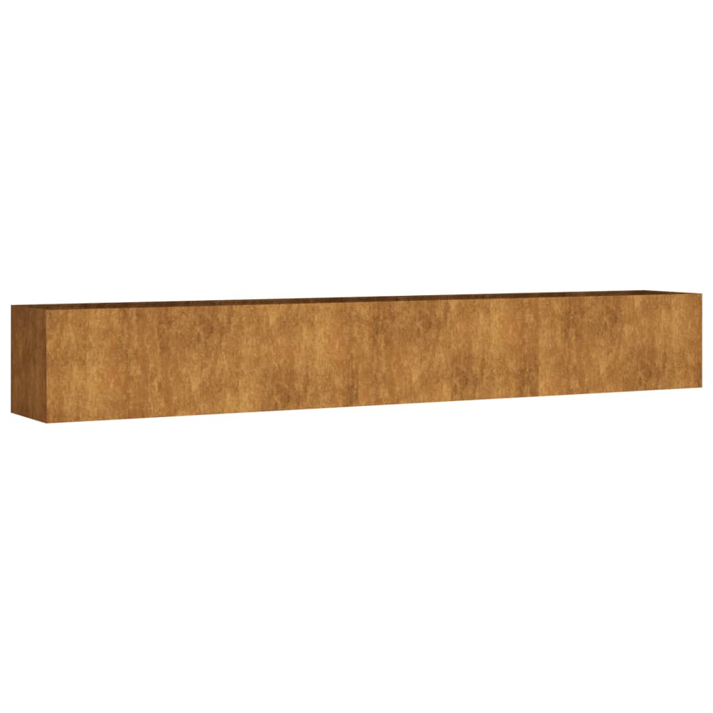 Hochbeet 280x40x40 cm Cortenstahl rostig Pflanzbeet Pflanzkasten