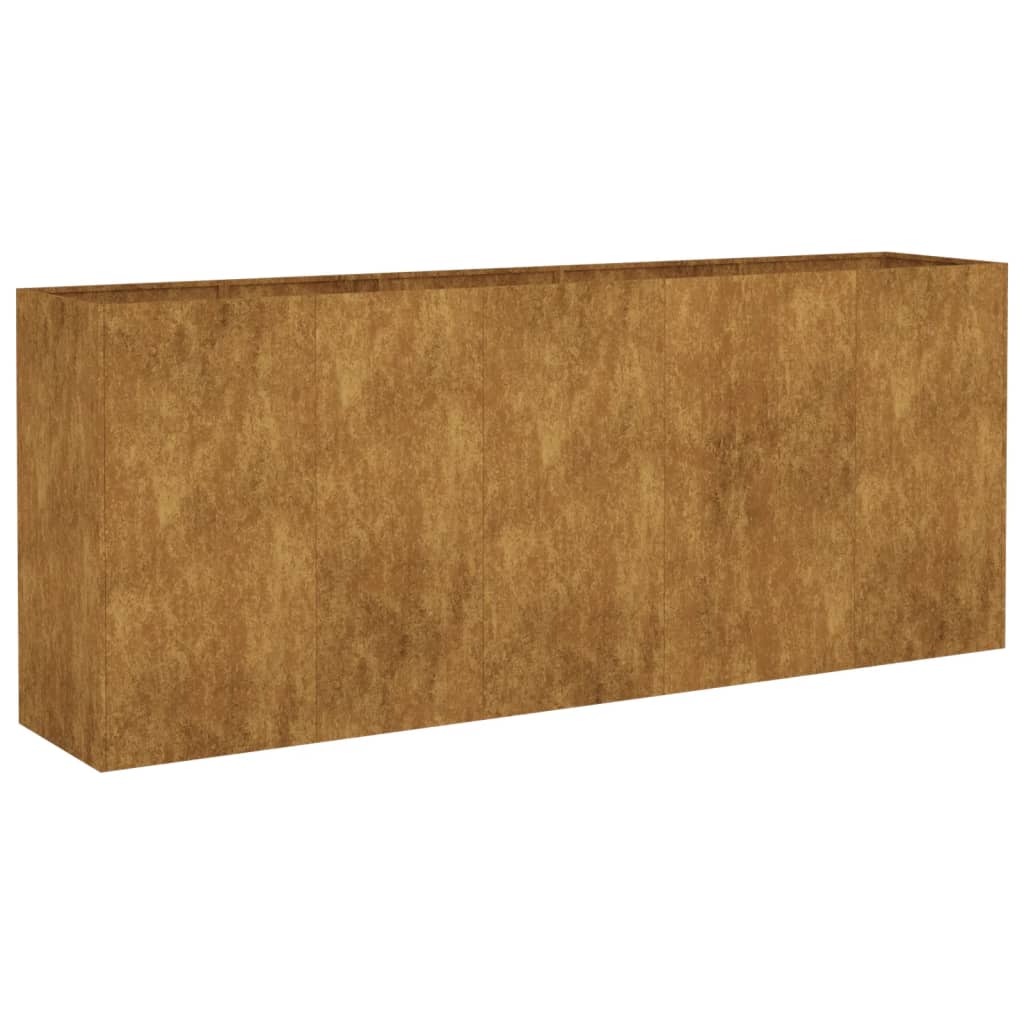 Hochbeet 200x40x80 cm Cortenstahl rostig Pflanzbeet Pflanzkasten