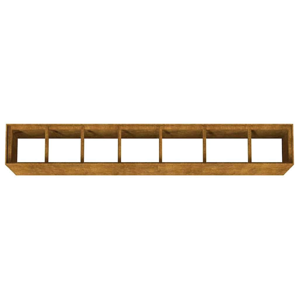 Hochbeet 280x40x80 cm Cortenstahl rostig Pflanzbeet Pflanzkasten