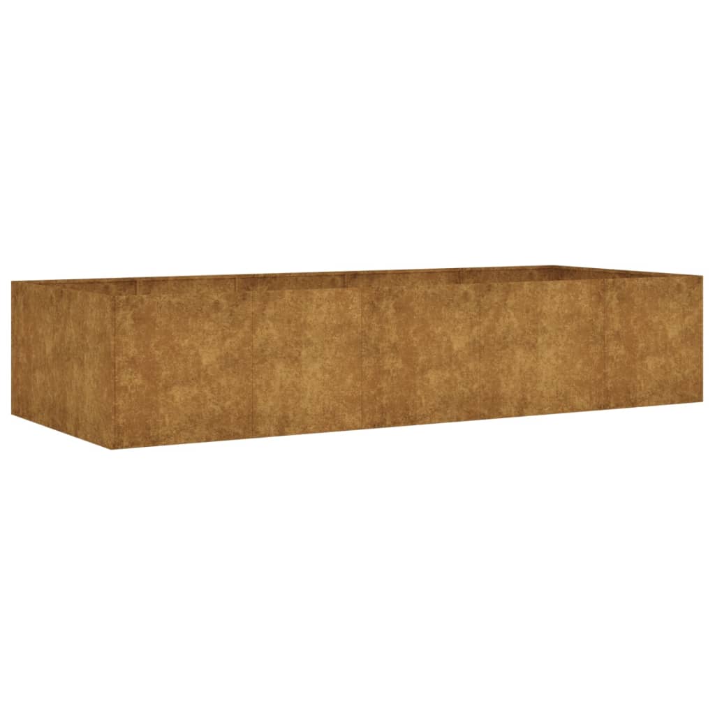Hochbeet 200x80x40 cm Cortenstahl rostig Pflanzbeet Pflanzkasten