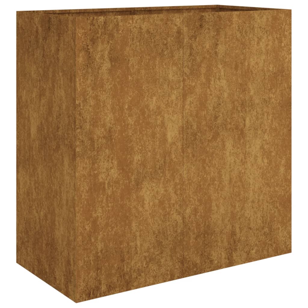 Hochbeet 80x40x80 cm Cortenstahl rostig Pflanzbeet Pflanzkasten