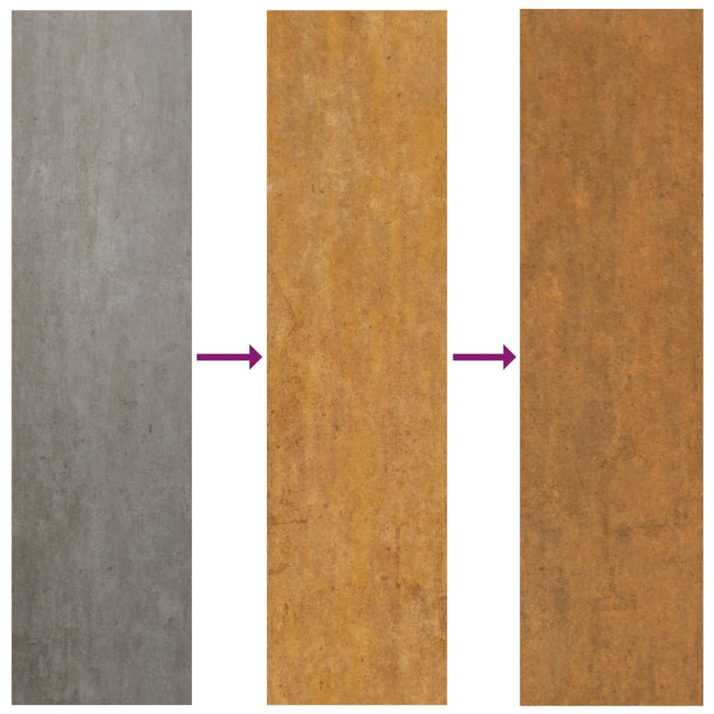 Hochbeet 280x80x80cm Cortenstahl rostig Pflanzbeet Pflanzkasten