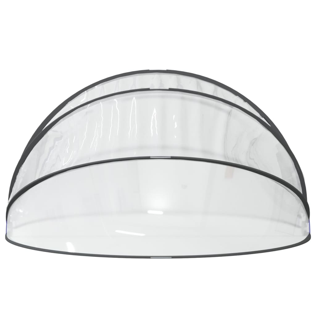 Pool-Zelt Kuppel Rund 467x234 cm PVC Poolüberdachung Kuppelzelt