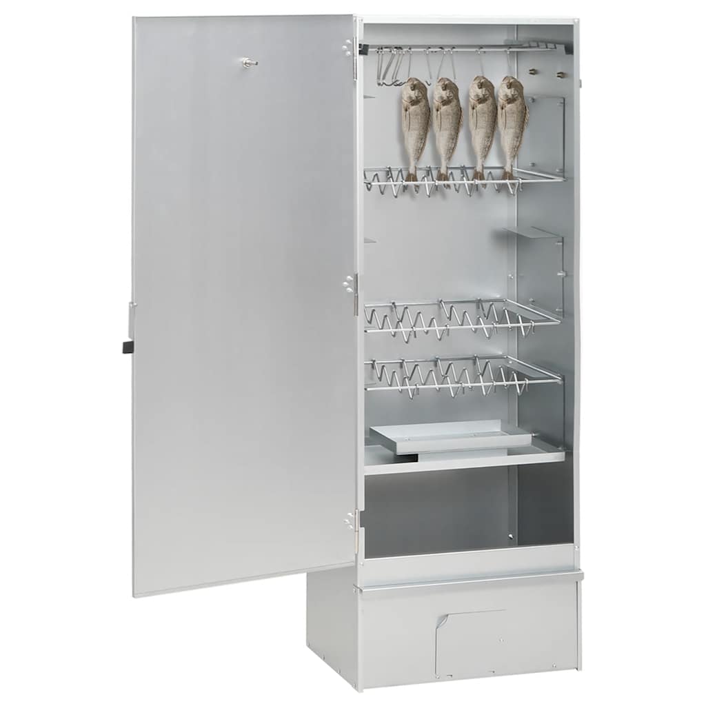 Räucherofen mit Räuchermehl 44,5x29x110 cm Verzinkter Stahl Räucherschrank