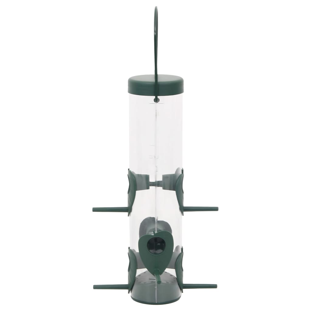 Vogelfutterspender 3 Stk. Dunkelgrün 17x17x32 cm Meisenknödelhalter Futterspender