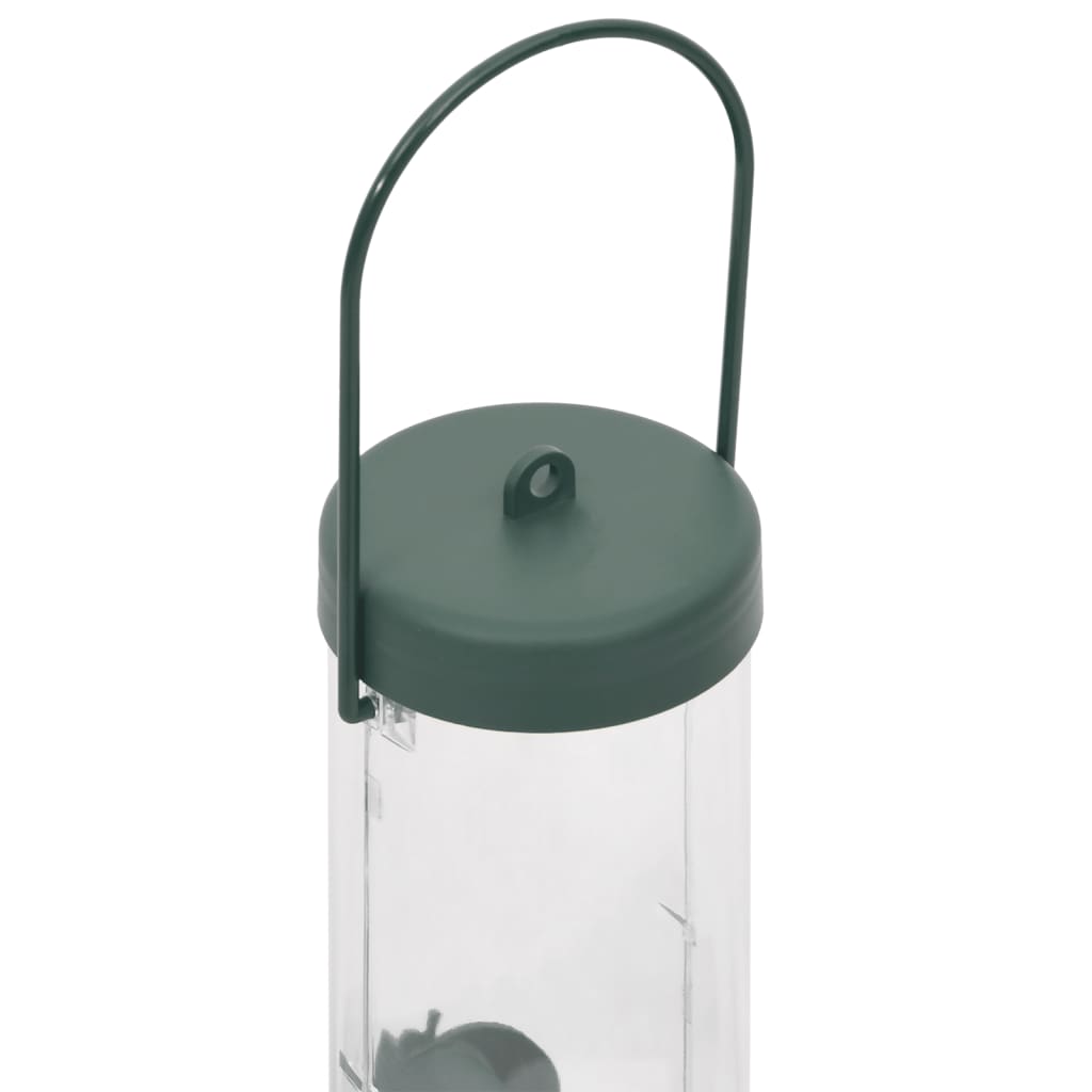 Vogelfutterspender 3 Stk. Dunkelgrün 17x17x32 cm Meisenknödelhalter Futterspender