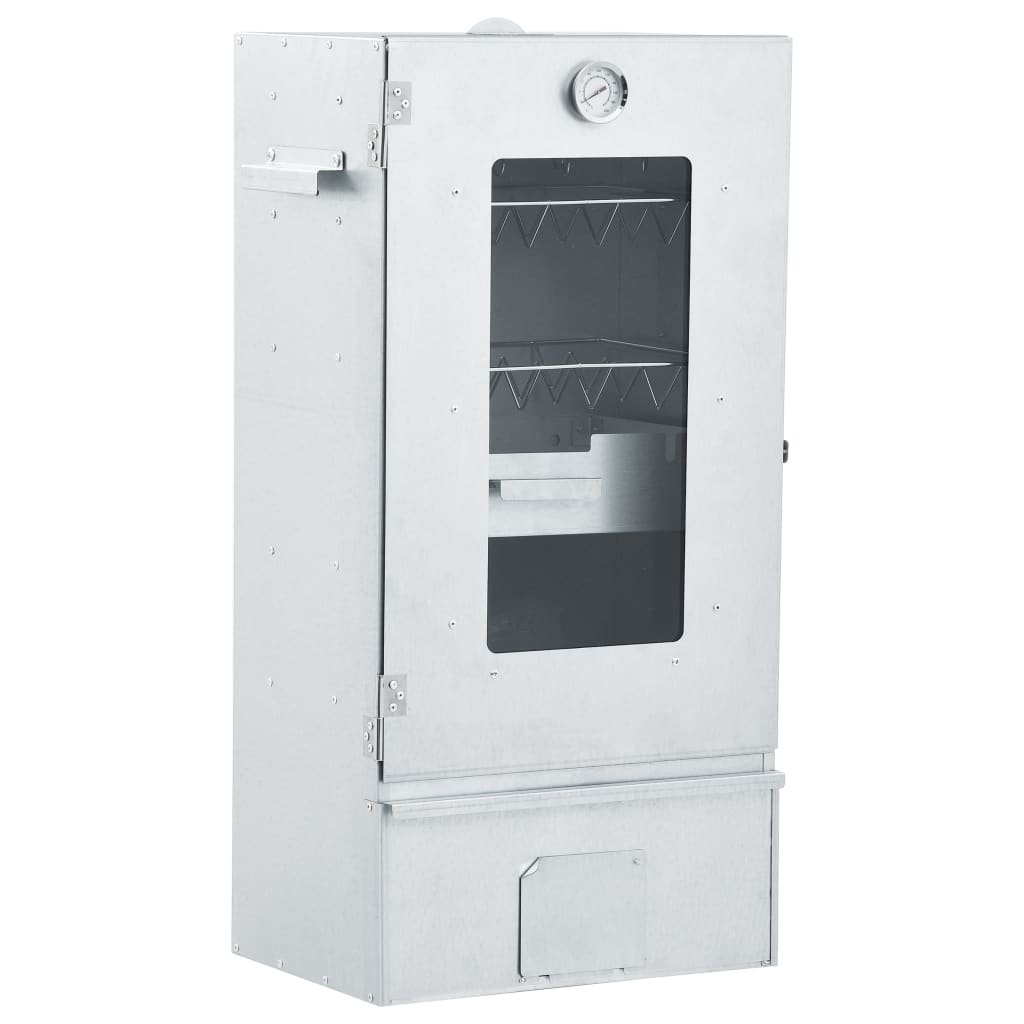 Räucherofen mit Kaltrauchgenerator Verzinkter Stahl 44,5 x 29 x 83 cm Räucherschrank