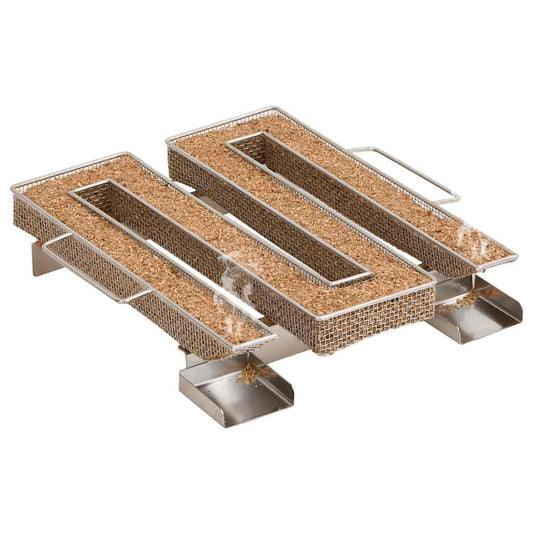 Kaltrauchgenerator 4-Seitig 22,5x21x4,5 cm Edelstahl Rauchgenerator Räucherofen