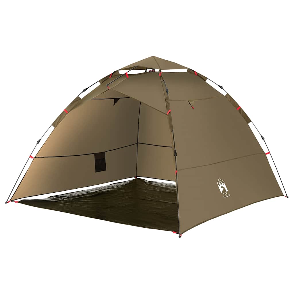 Angelzelt 4 Personen Olivgrün Quick Release Wasserdicht Camping Anglerzelt
