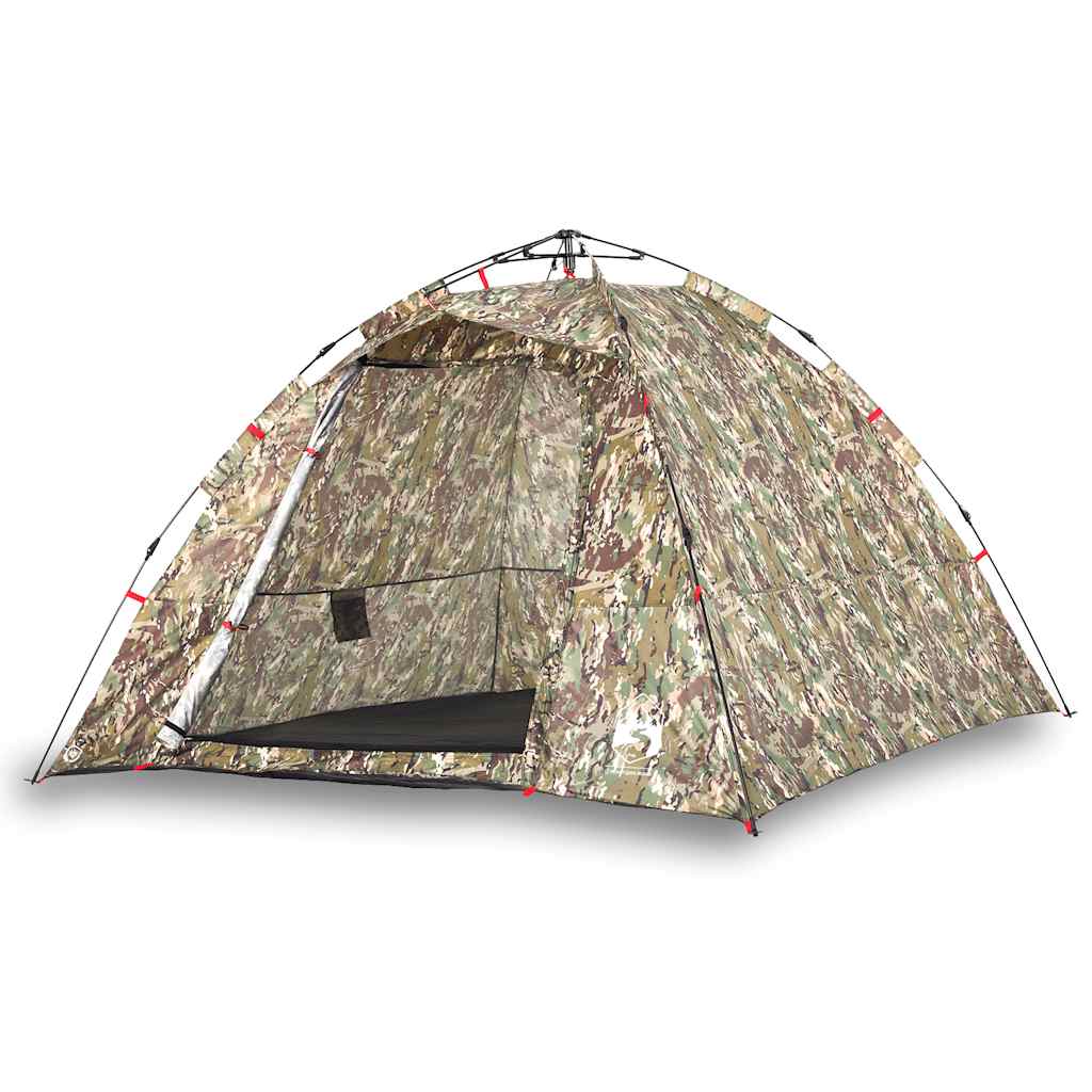 Angelzelt 4 Personen Tarnmuster Quick Release Wasserdicht Camping Anglerzelt