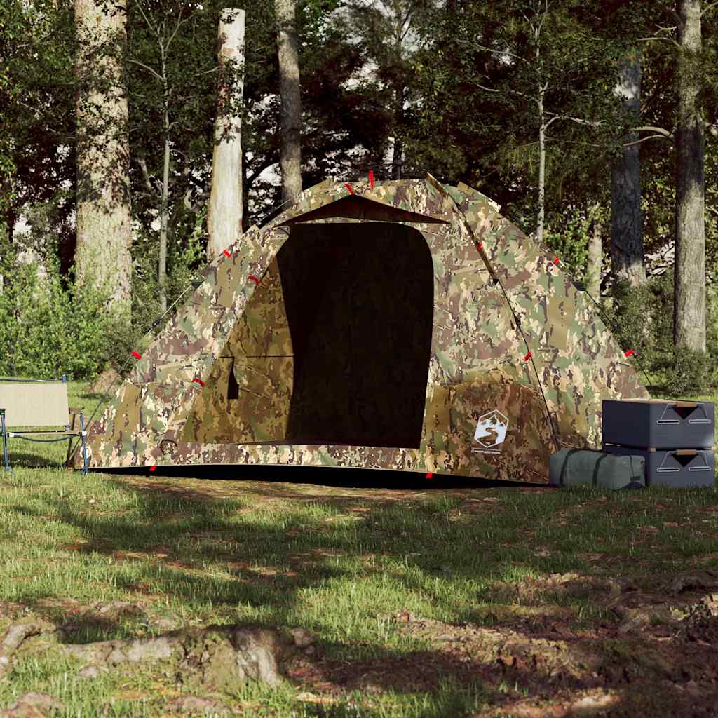 Angelzelt 4 Personen Tarnmuster Quick Release Wasserdicht Camping Anglerzelt