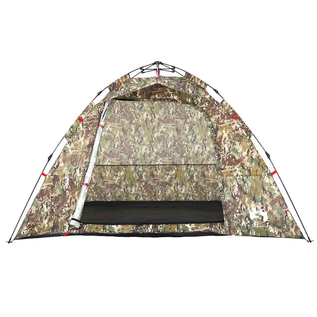 Angelzelt 4 Personen Tarnmuster Quick Release Wasserdicht Camping Anglerzelt