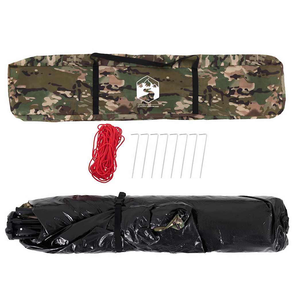 Angelzelt 4 Personen Tarnmuster Quick Release Wasserdicht Camping Anglerzelt