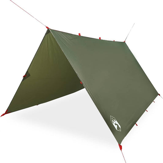 Tarp Olivgrün 3x3m Wasserdicht Outdoor Regenschutz Bushcraft Camping