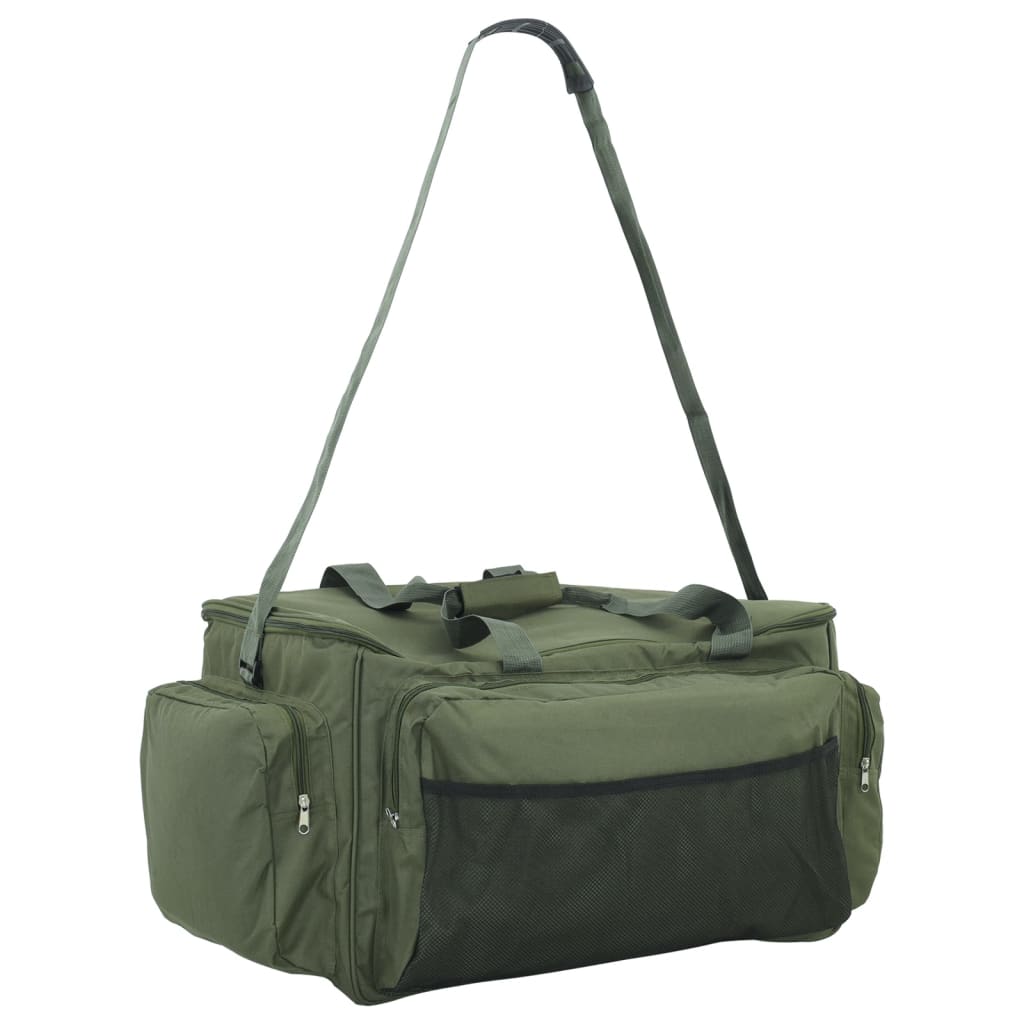 Angeltasche wasserdicht isoliert olivgrün 70x35x35 cm Anglertasche Fischertasche