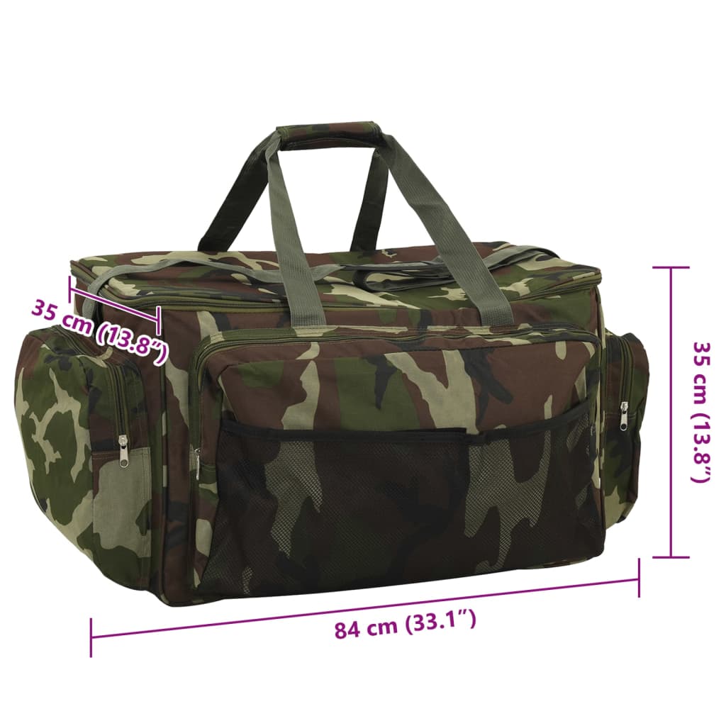 Angeltasche wasserdicht isoliert tarnfleck 84x35x35 cm Anglertasche Fischertasche