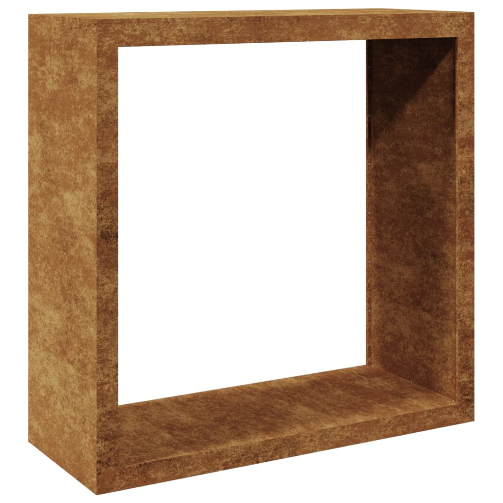 Brennholzregal 100x40x100 cm Cortenstahl rostig Holzlager