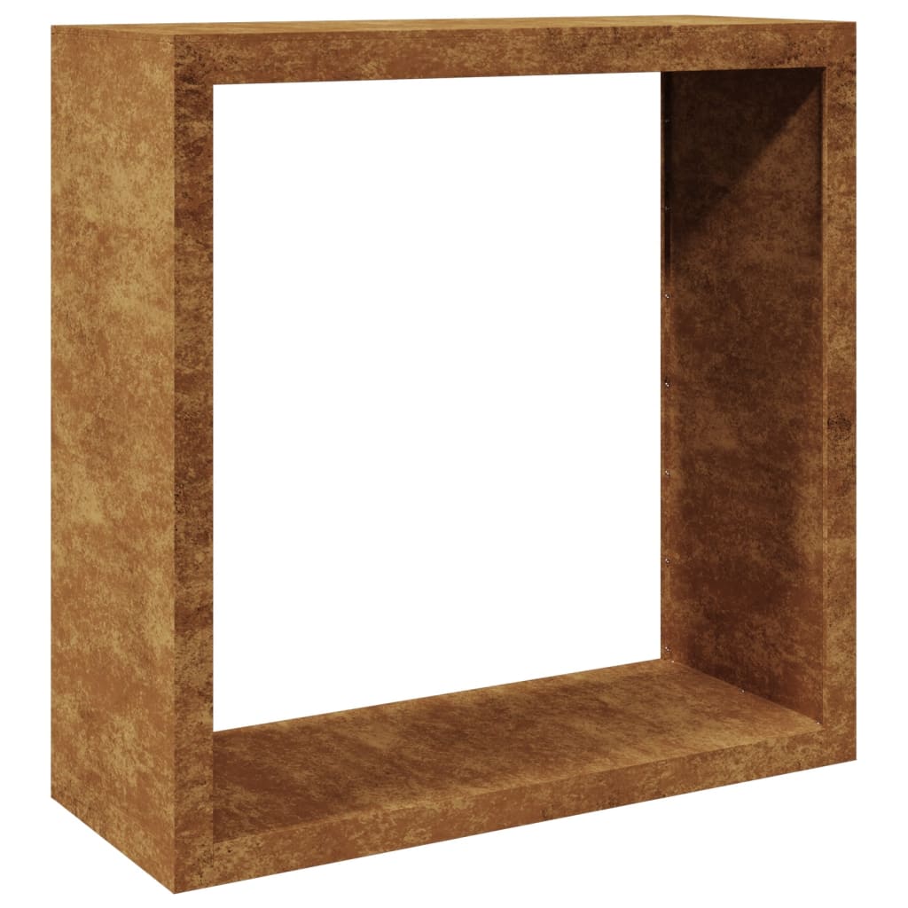 Brennholzregal 100x40x100 cm Cortenstahl rostig Holzlager