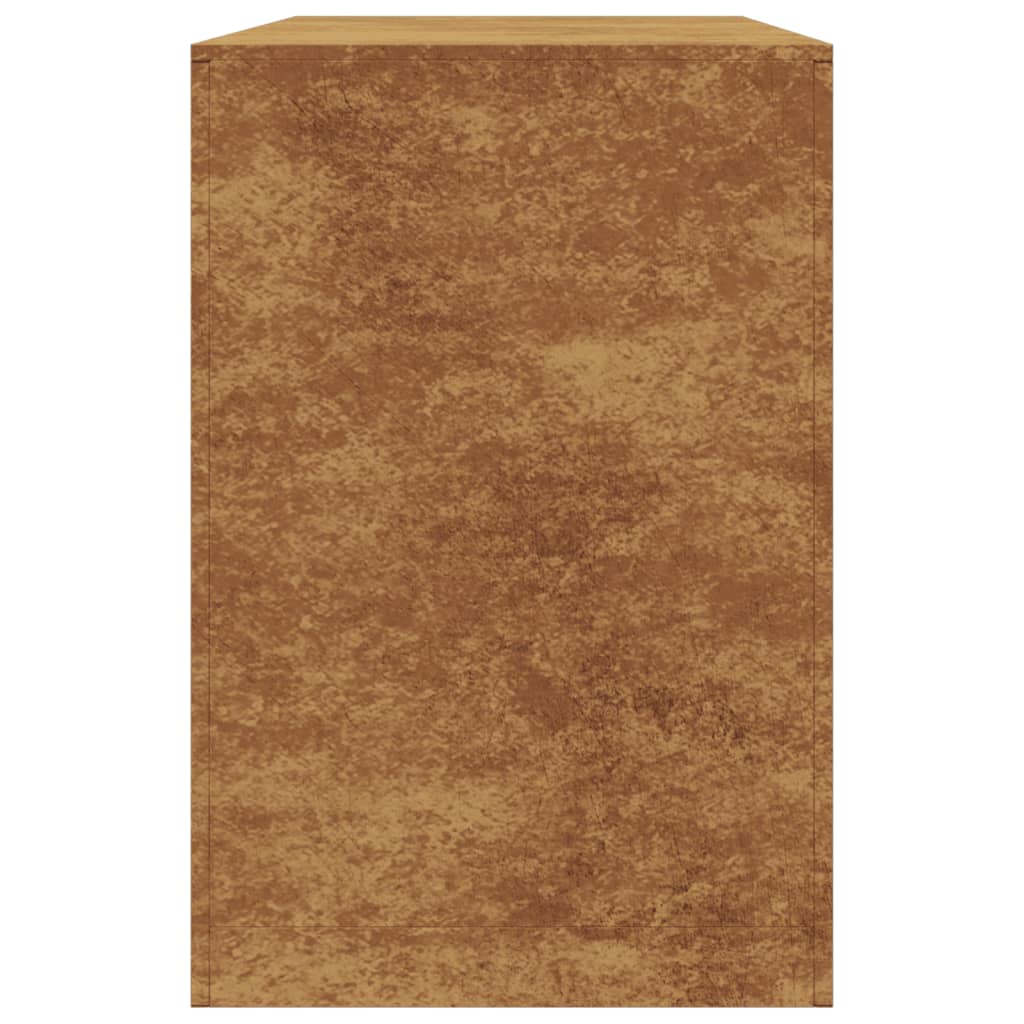 Brennholzregal 100x40x60 cm Cortenstahl rostig Holzlager Feuerholzhalter