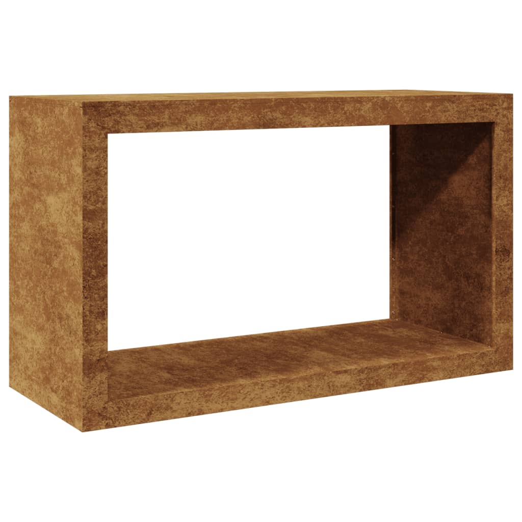 Brennholzregal 100x40x60 cm Cortenstahl rostig Holzlager Feuerholzhalter