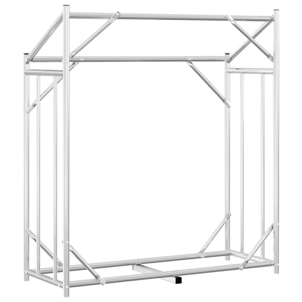 Brennholzregal mit Regenschutz 100,5x40,5x110,5 cm Holzlager Feuerholzständer