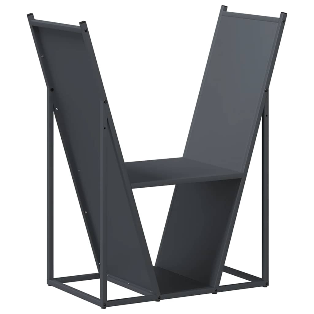 Brennholzregal Anthrazit 69,5x35x81 cm Kaltgewalzter Stahl Feuerholzständer